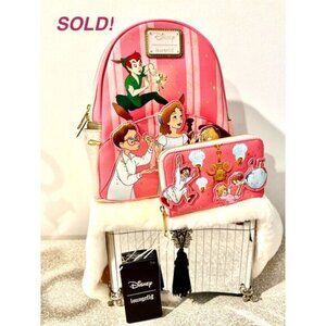 Loungefly Disney Peter Pan 70 Anniversary Backpack & Wallet – Limited Edition